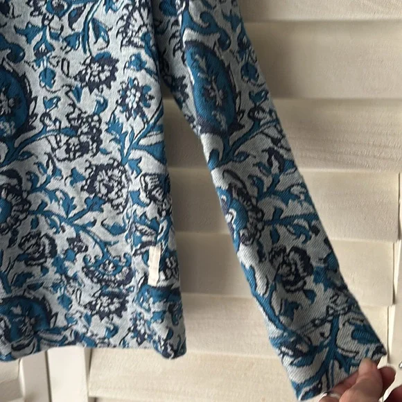 Urban Outfitters Koto Paisley Floral Print Long Sleeve Round Neck Sz LRG - Picture 5 of 12